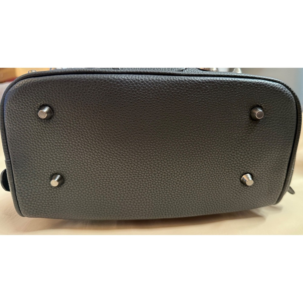Scarleton Black Studded Skull Vegan Leather Mini Backpack Goth Edgy - Picture 8 of 12